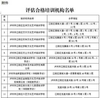 江阳区线下培训机构排名 江阳区有哪些学校