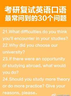 考研复试英语口语 考研复试英语口语如何准备