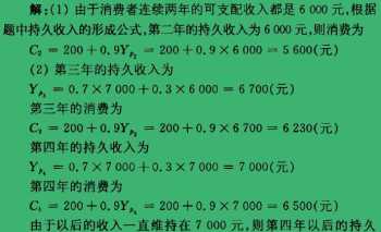 凯恩斯消费理论简写 持久收入假说