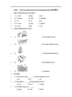 春节英语作文 关于过年的一篇英语短文