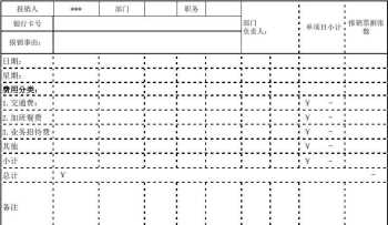 报销单填写与粘贴规范 报销单