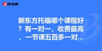 新东方一对一的教学咋样 一对一网站